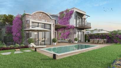 Bodrum Hebil Koyu manzaralı Gift Hebil satılık villa projesi